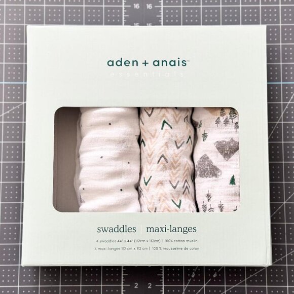 Aden + Anais Muslin Swaddle Blankets - 3pk (NEW) - Picture 1 of 3